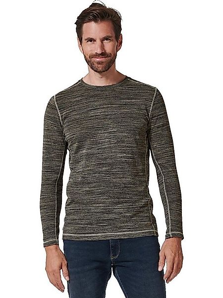 Engbers Langarmshirt engbers Herren Langarm-Shirt gestreift, Dunkelgrau günstig online kaufen