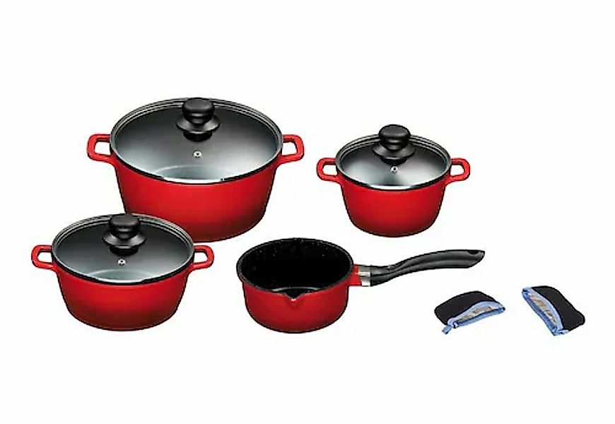 KING Topf-Set, Aluminiumguss, (Set, 7 tlg., 1x Stielkasserolle 16 cm, je 1x günstig online kaufen