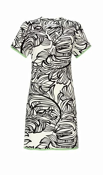 Ringella Sommerkleid Freizeitkleid mit V-Ausschnitt und Blätterprint günstig online kaufen
