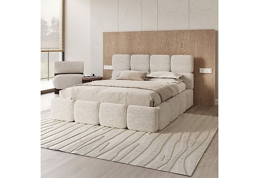 FDM Polsterbett CLOUDY Bettgestell Bett 140x200, 160x200, 180x200 cm Bestse günstig online kaufen