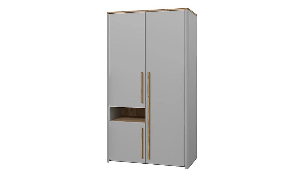 Kleiderschrank   Surfinio ¦ grau ¦ Maße (cm): B: 108,3 H: 194,2 T: 58.7 Sch günstig online kaufen
