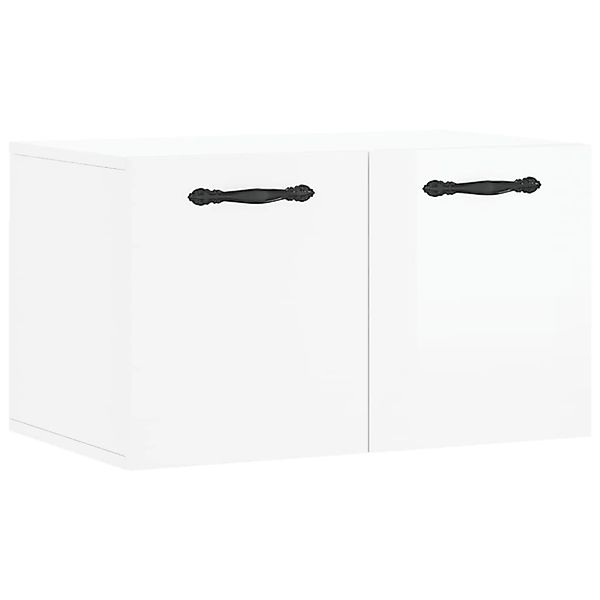 vidaXL Wandschrank Hochglanz-Weiß 60x36,5x35 cm Holzwerkstoff Modell 4 günstig online kaufen