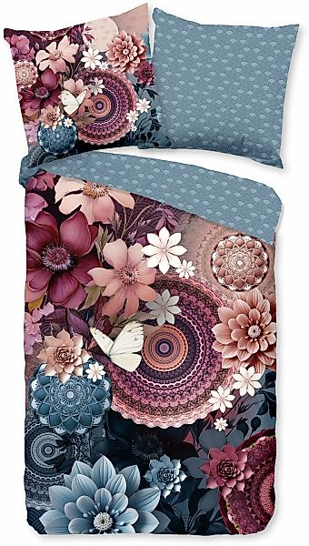 hip Wendebettwäsche "Asher" 3 Stk. Mako-Satin, Reißverschluss, Wendeoptik, günstig online kaufen