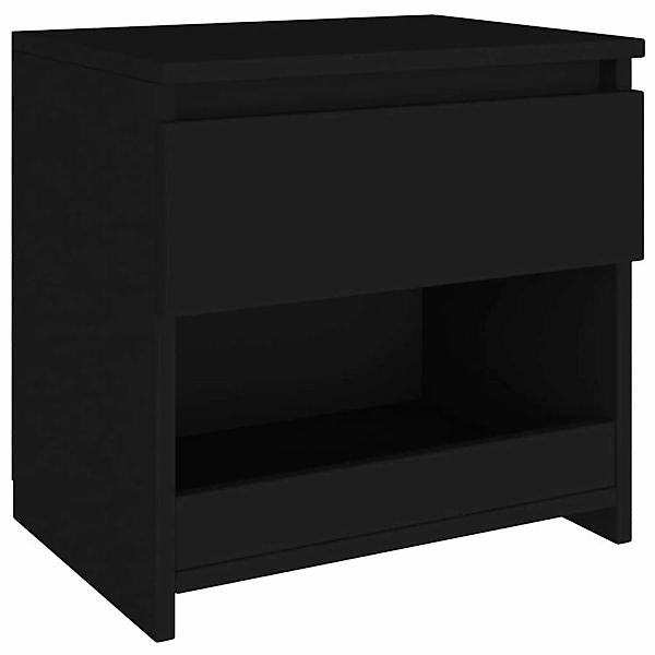 Nachttische 2 Stk. Schwarz 40x30x39 Cm Spanplatte günstig online kaufen
