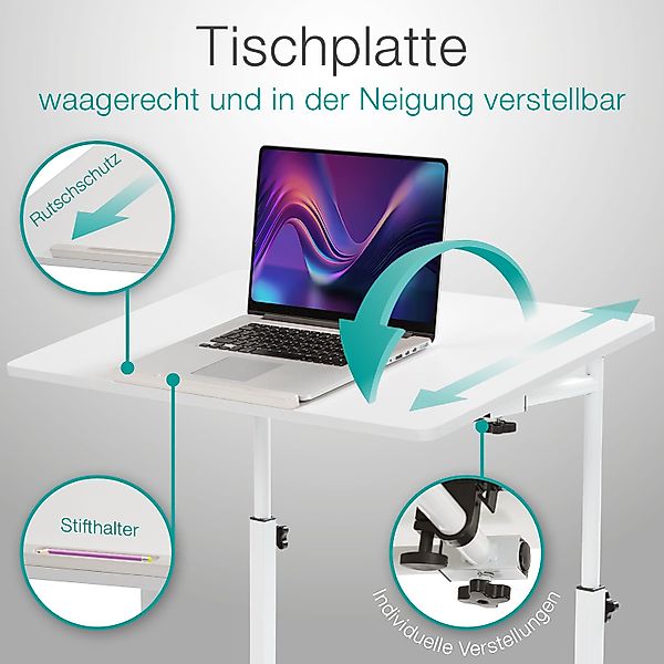ELONEO Beistelltisch Holz & weiß, mit günstig online kaufen