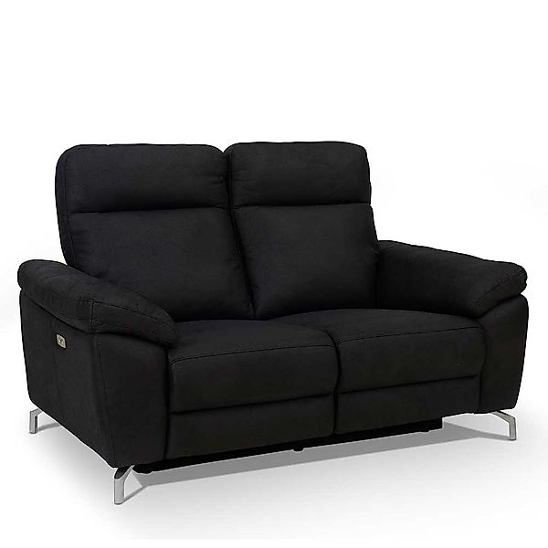 Relaxsofa in Schwarz Microfaser günstig online kaufen