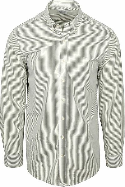 McGregor Hemd Poplin Streifen Grün - Größe S günstig online kaufen