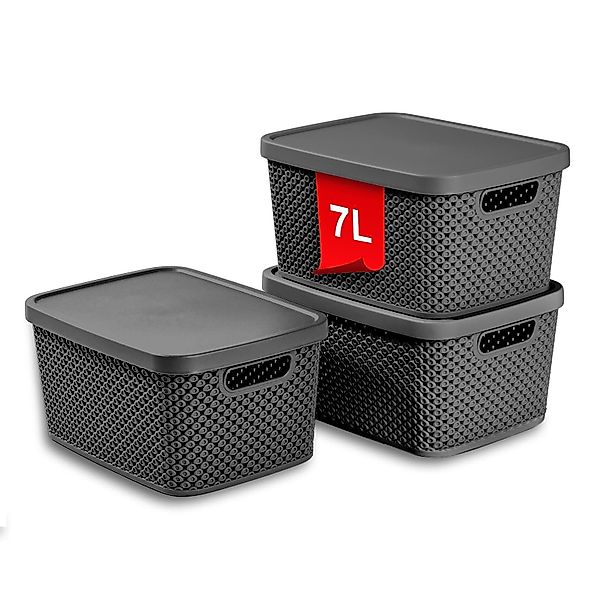 astor24 Aufbewahrungsbox 3er Set Aufbewahrungskorb mit günstig online kaufen