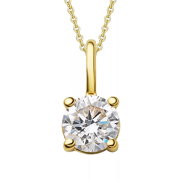 ONE ELEMENT Kettenanhänger "0.15 ct Diamant Brillant Anhänger aus 750 Gelbg günstig online kaufen