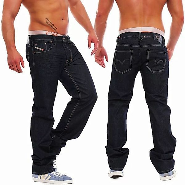 Diesel Gerade Jeans Diesel Herren Jeans Larkee 008Z8 5-Pocket-Style, Rinsed günstig online kaufen