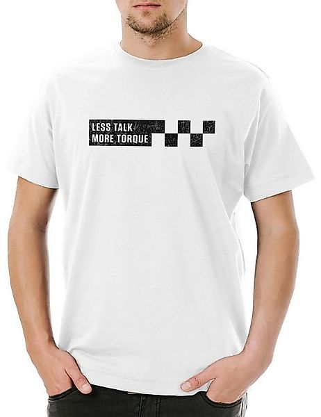 Urban Backwoods Print-Shirt Less Talk More Torque Herren T-Shirt Race Racin günstig online kaufen
