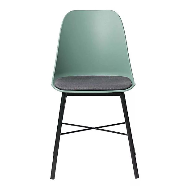 Küchenstühle in Grün und Schwarz Kunststoff (2er Set) günstig online kaufen
