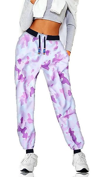 RMK Jogginghose Damen Sporthose Freizeithose Rosen Blumen Hose mit Bündchen günstig online kaufen
