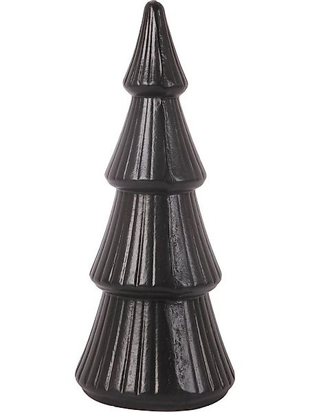 Trend Line Weihnachtsfigur Deko-Tannenbaum Holz 24 x 10 cm schwarz günstig online kaufen