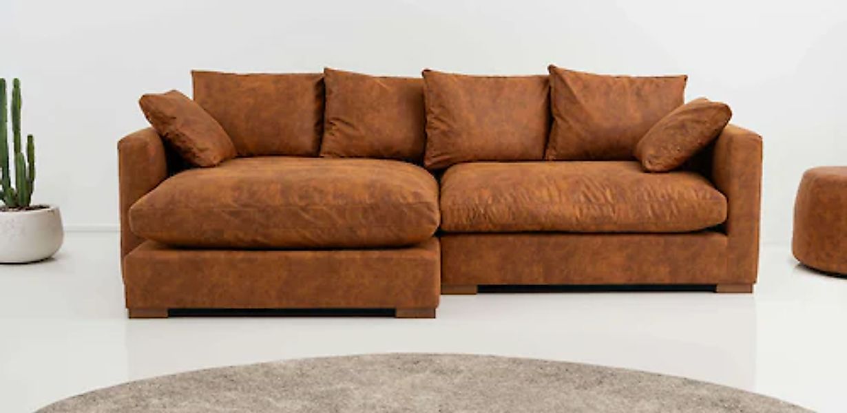 Home affaire Ecksofa »Coray« Breite 266 cm, extra weich und kuschelig, mit günstig online kaufen