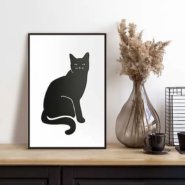 Reinders! Bild mit Rahmen »Black Cat« günstig online kaufen