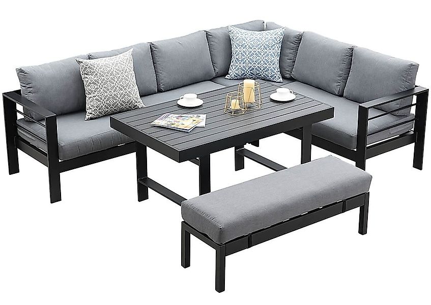 MeXo Gartenlounge-Set SGS zertifiziert, XXL Gartenmöbel günstig online kaufen
