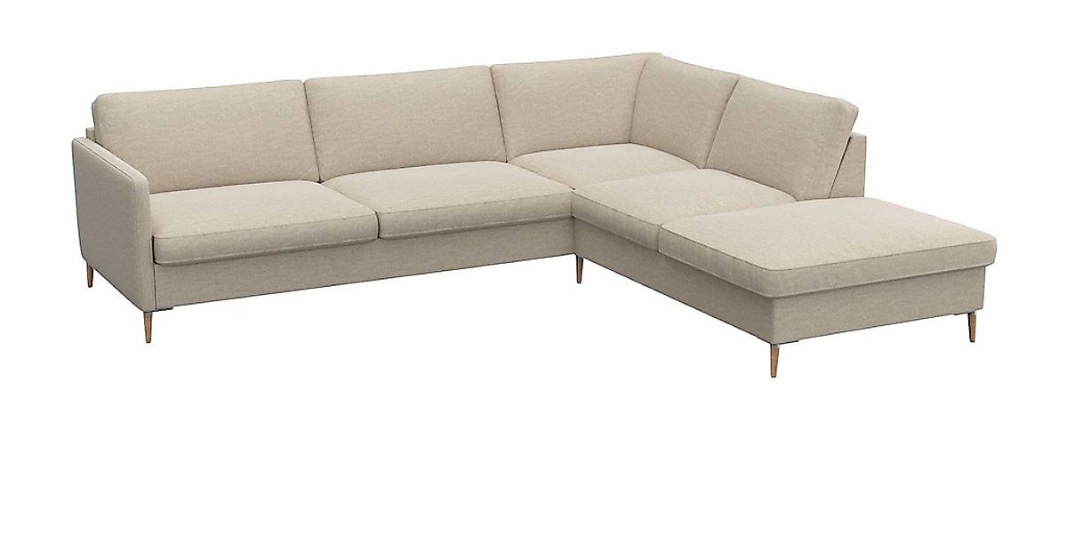 FLEXLUX Ecksofa "Fiore, super Sitzkomfort durch Kaltschaum im Sitz, L-Form" günstig online kaufen