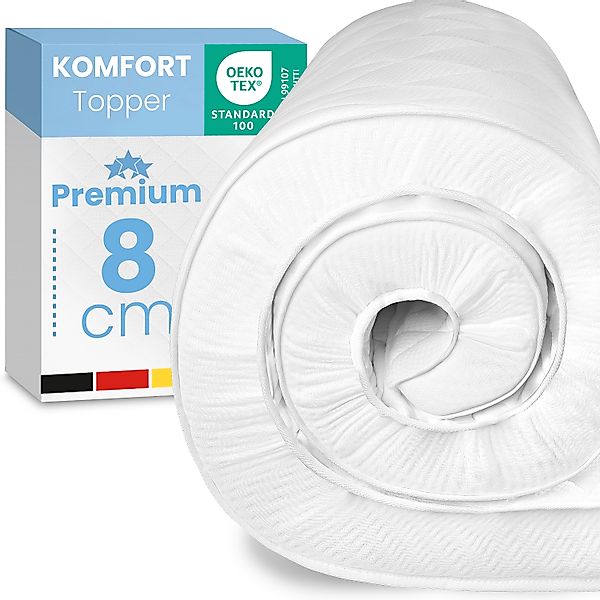 ELONEO Komfortschaum Topper Matratzenauflage, 8 cm dick, 120x200 cm günstig online kaufen