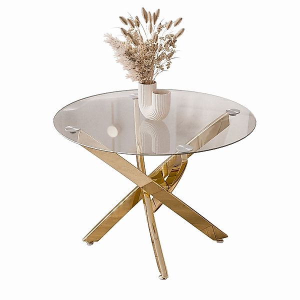 Lookway Couchtisch BEIRA mit Glasplatte (1 günstig online kaufen