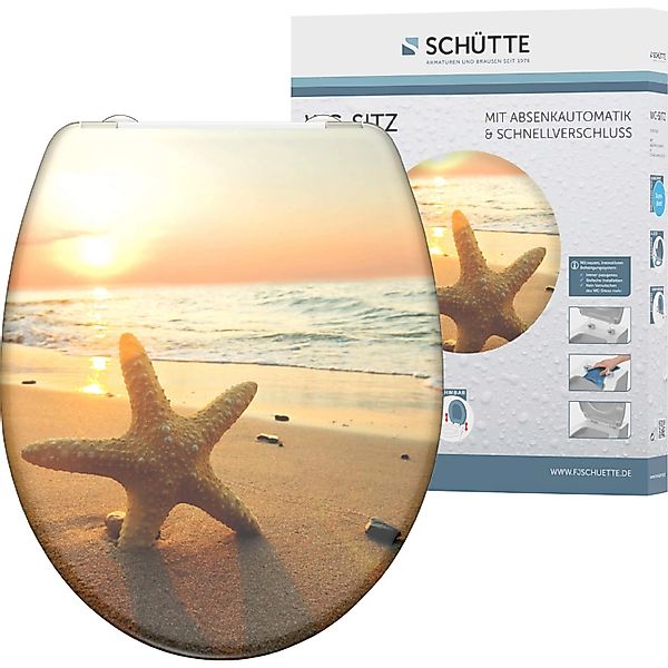 Schütte WC-Sitz Star, Duroplast, mit Absenkautomatik günstig online kaufen