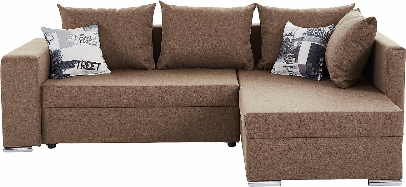 COLLECTION AB Ecksofa "John L-Form", mit Bettfunktion, Bettkasten und integ günstig online kaufen