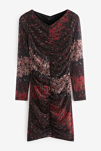 Next Minikleid Langärmeliges Minikleid aus Netzstoff günstig online kaufen