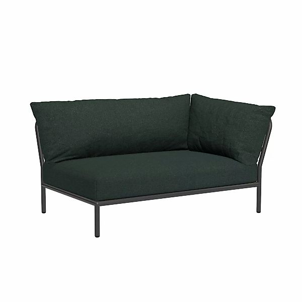 LEVEL2 Outdoor Sofa Lounge-Modul 2 Alpine Dunkelgrau Rechts günstig online kaufen