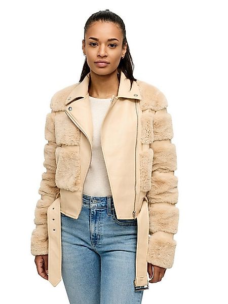 Tazzio Winterjacke F800 mit Gürtel & coolen Reverskragen günstig online kaufen