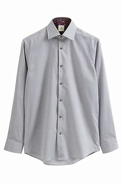 Next Langarmhemd Strukturiertes Regular Fit Hemd mit Besatz (1-tlg) günstig online kaufen