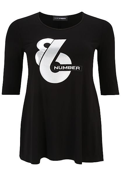 Doris Streich Tunika mit silbernem Motiv günstig online kaufen
