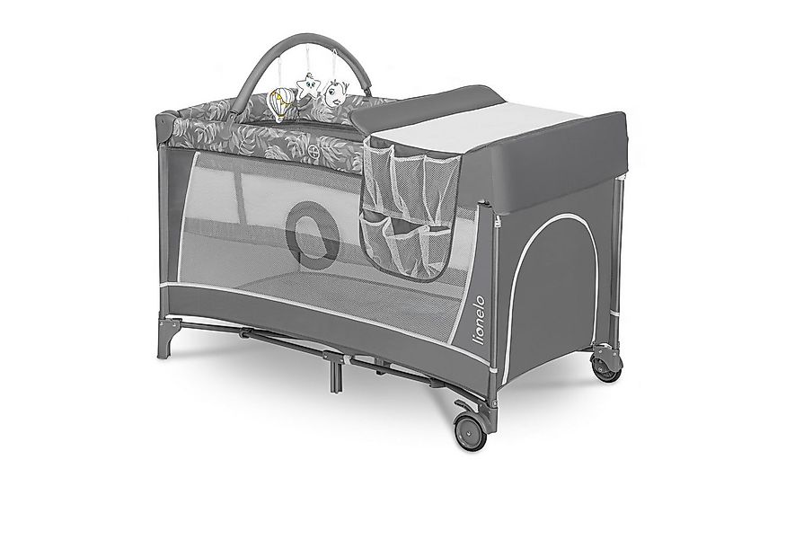 lionelo Baby-Reisebett FLOWER, 4in1:Laufstall Baby, Wickeltisch, Zwei Matra günstig online kaufen