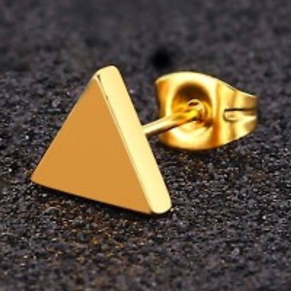 Ohrstecker Triangle 6mm goldfarben günstig online kaufen