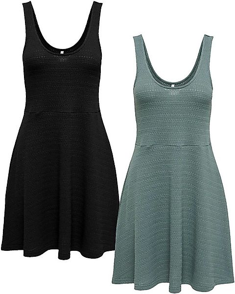 ONLY Sommerkleid (Spar Set) mit breiten Trägern im Doppelpack günstig online kaufen