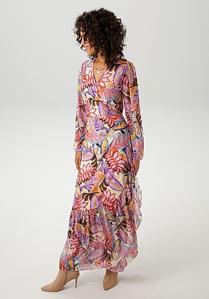 Aniston CASUAL Wickelkleid mit farbenfrohen, großflächigen günstig online kaufen