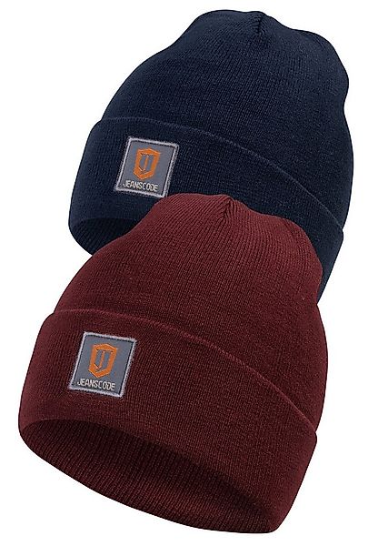 Indicode Strickmütze Herren Vulcano Herrenmütze Wintermütze (2-St) 2er-Pack günstig online kaufen