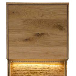 Hängeschrank Vitrine aus Wildeiche Massivholz 43 cm breit günstig online kaufen