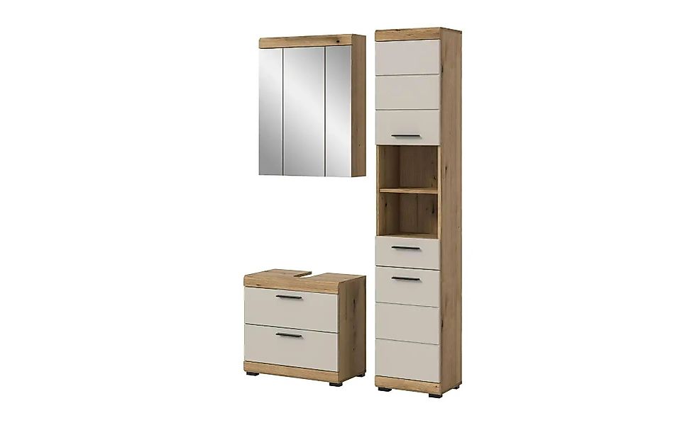 Badkombination   ¦ holzfarben ¦ Maße (cm): B: 112 H: 191 Schränke > Badschr günstig online kaufen