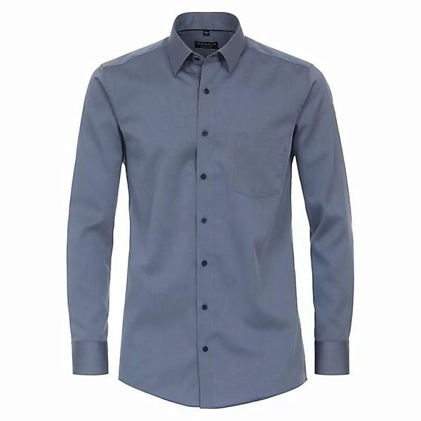 Redmond Langarmhemd Große Größen Herren Businesshemd graublau bügelfrei Red günstig online kaufen