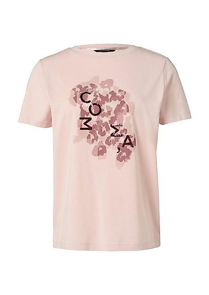 Comma T-Shirt Aufdruck, Glitzer, kurzarm, Rundhals günstig online kaufen