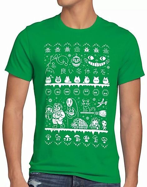 style3 Print-Shirt Herren T-Shirt Ghibli Anime Christmas Sweater t totoro m günstig online kaufen