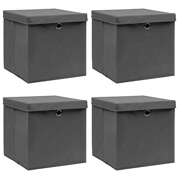 vidaXL Aufbewahrungsbox Aufbewahrungsboxen mit Deckel 4 günstig online kaufen