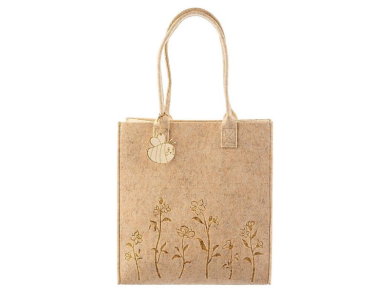 NOOR LIVING Shopper Filztasche Shopper 32124 Blumenwiese (1-tlg), Bienenanh günstig online kaufen
