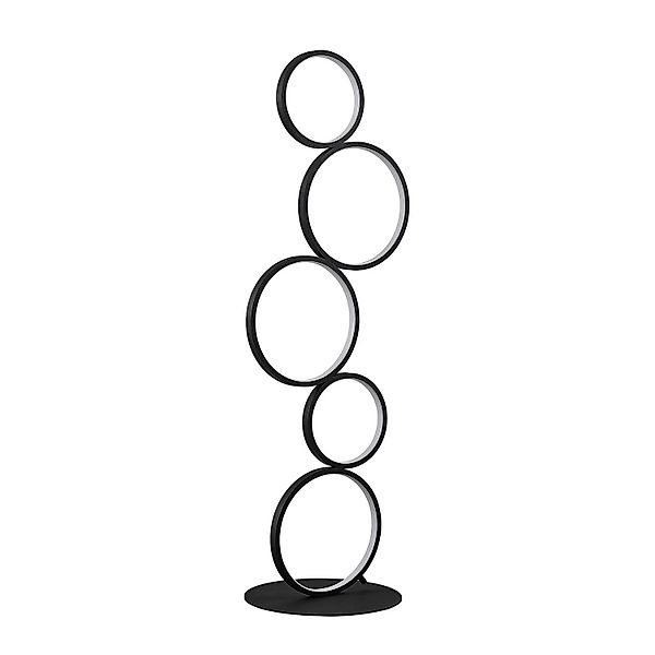 Lindby LED Stehlampe Jacek 9626834 Modern in Schwarz aus Metall 1-flammig W günstig online kaufen