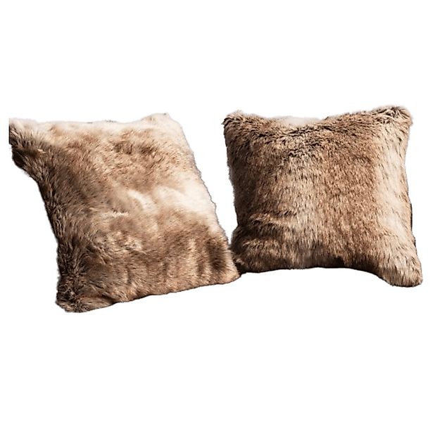 Home-trends24.de Kissenhülle Kissenhülle Fell Beige Braun Kissen Deko Kisse günstig online kaufen