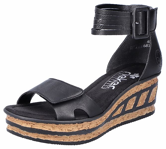 Rieker Sandalette, Sommerschuh, Sandale, Keilabsatz, mit günstig online kaufen