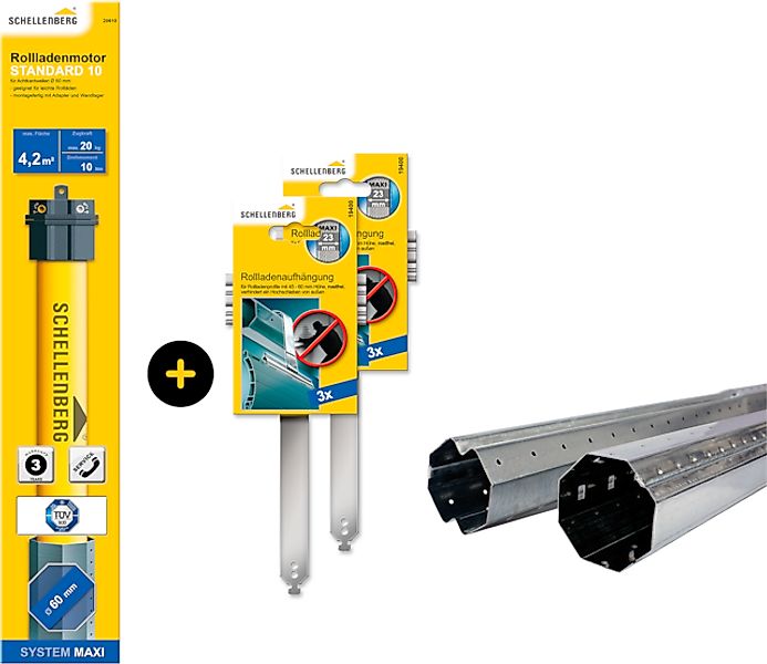 SCHELLENBERG Achtkantwelle »Standard, Rohrmotor mit mechanischer Endlagenei günstig online kaufen