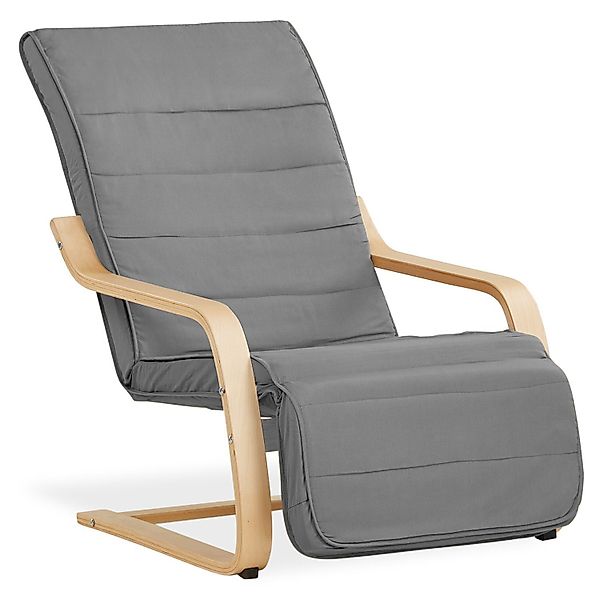 Homestyle4u Relaxsessel Sessel Grau Fernsehsessel gepolstert günstig online kaufen