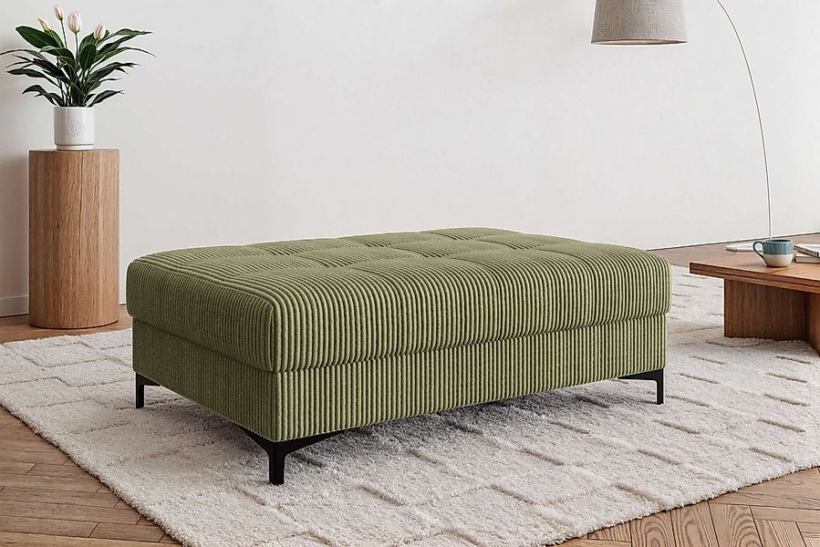 OTTO home Polsterhocker LEEVKE Sitzhocker passend zum Sofa, Breite 115 cm, günstig online kaufen