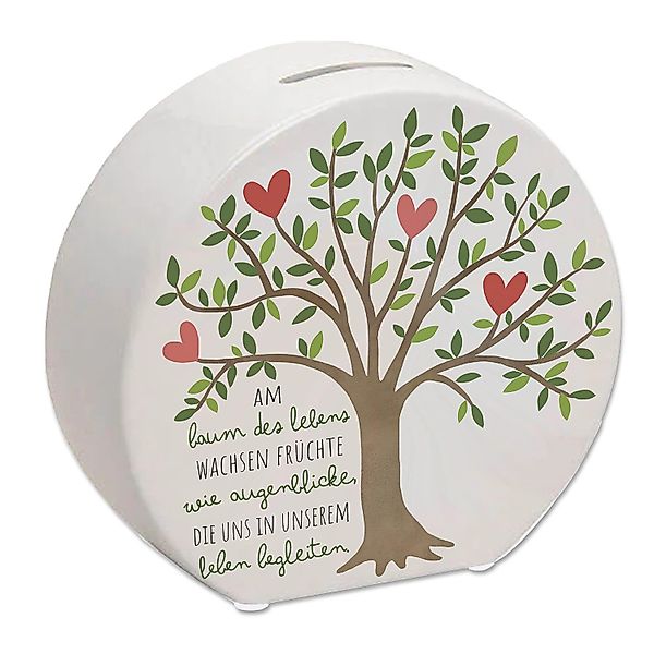 speecheese Spardose Lebensbaum Spardose mit Spruch günstig online kaufen